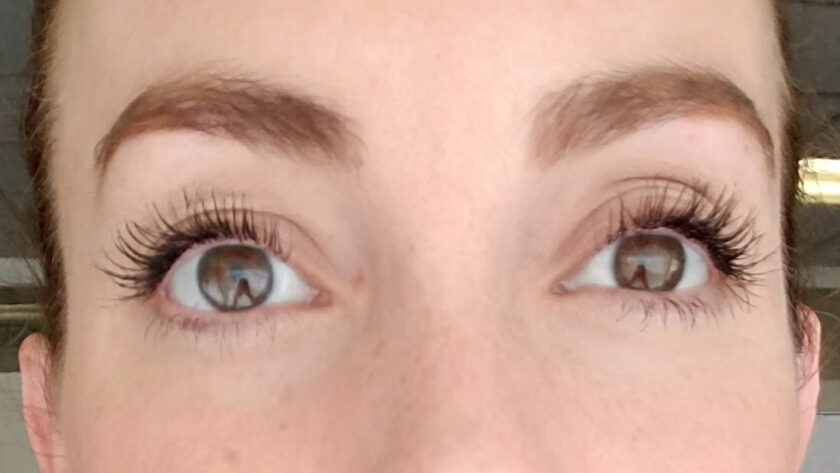Long lashes after using Revitalash